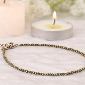 Pyrite Crystal Anklet