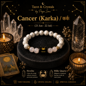 Cancer Zodiac Crystal Bracelet