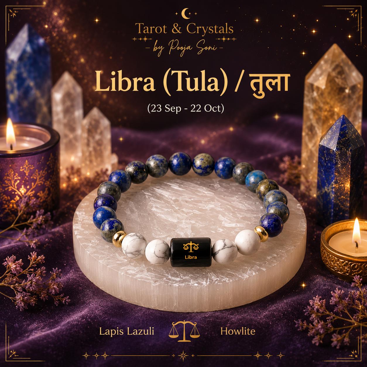 Libra (Tula) Zodiac Crystal Bracelet